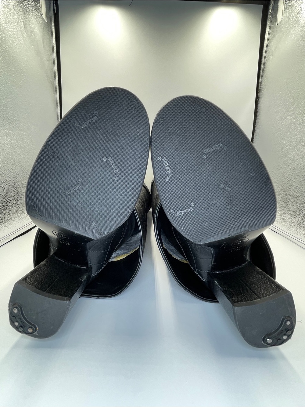 Rare Runway Chanel Black Quilted Knee-High Women's Leather Boots - Picture 10 of 13
